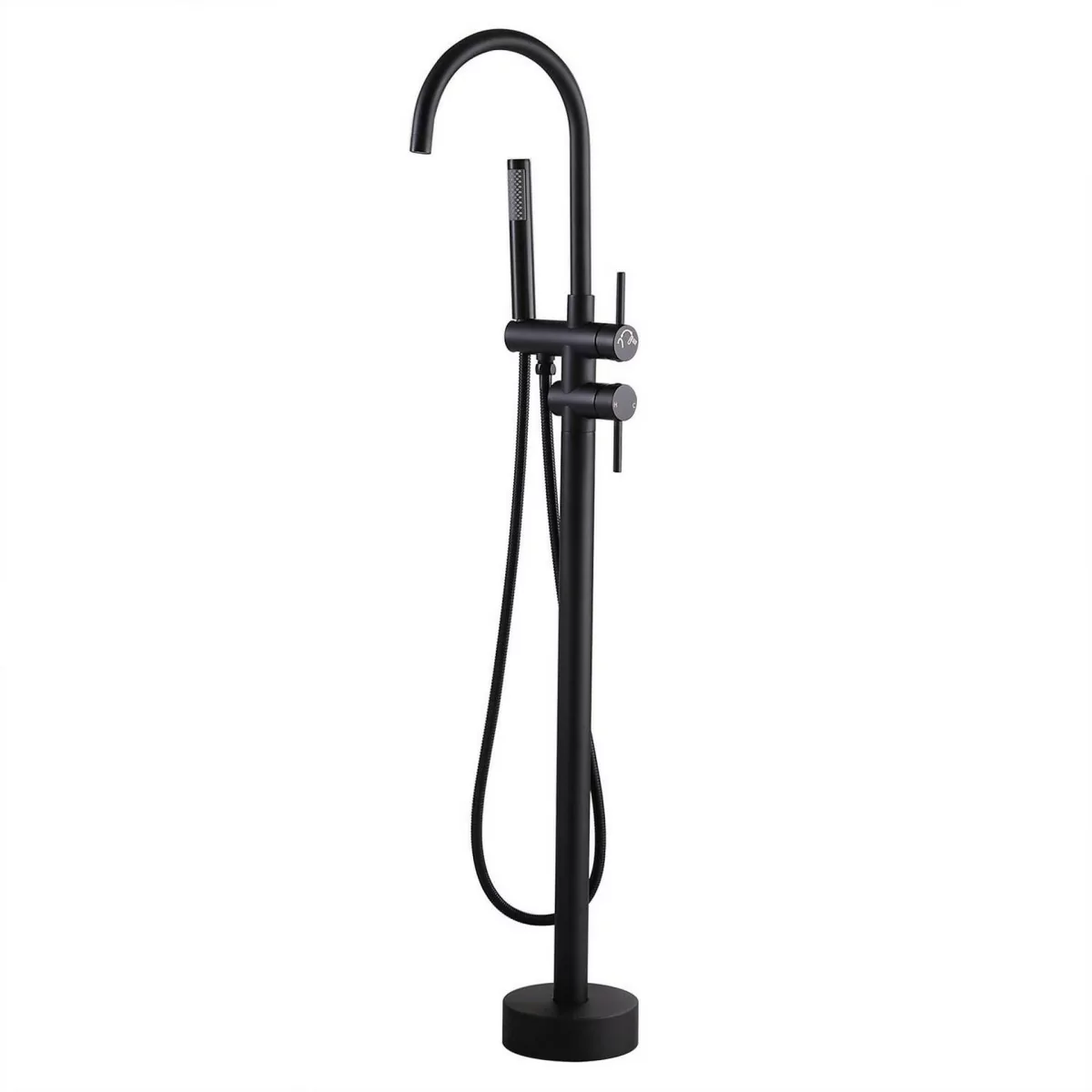 Grifo de bañera modelo Aura en oferta【 Negro mate】