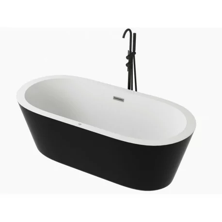 Bañera exenta con hidromasaje Spatec Nera