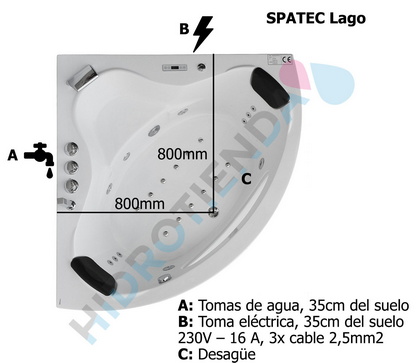 diagrama bañera hidromasaje