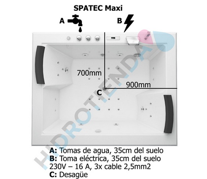 diagrama bañera hidromasaje