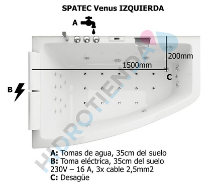 diagrama bañera hidromasaje